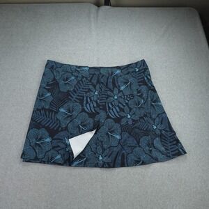 RipSkirt Hawaii Skirt Size XXL Blue Maui Moonlight Floral Wrap Stretch Beach